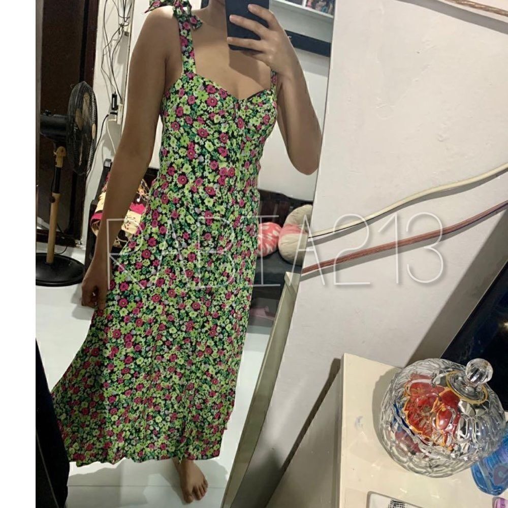 ZARA FLORAL PRINT DRESS  - Picture 3 of 9